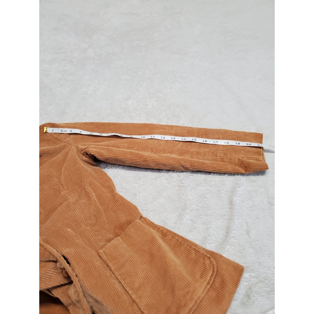 Vintage Tan Corduroy Jacket Blazer Women Small Boho Chic Retro Classic Festival - Picture 9 of 10